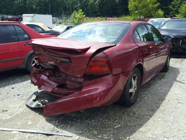 2G2WS522641121288 - 2004 PONTIAC GRAND PRIX RED photo 4