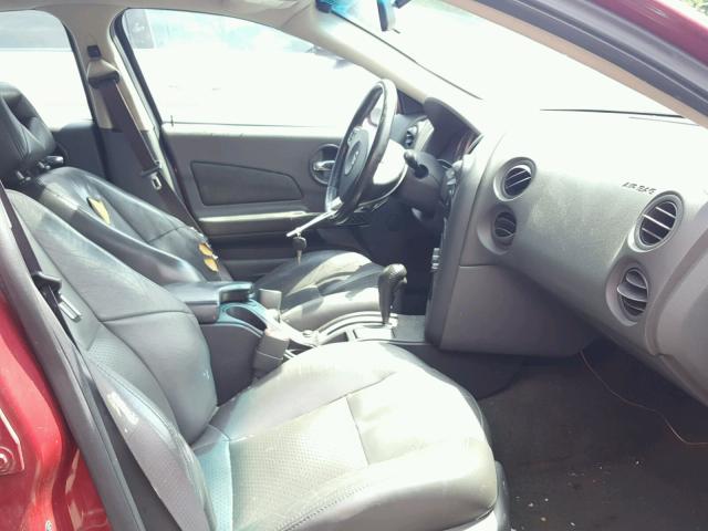 2G2WS522641121288 - 2004 PONTIAC GRAND PRIX RED photo 5