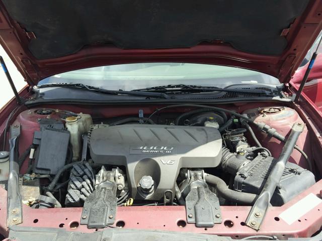 2G2WS522641121288 - 2004 PONTIAC GRAND PRIX RED photo 7