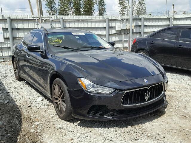 ZAM57XSA7F1131649 - 2015 MASERATI GHIBLI BLACK photo 1