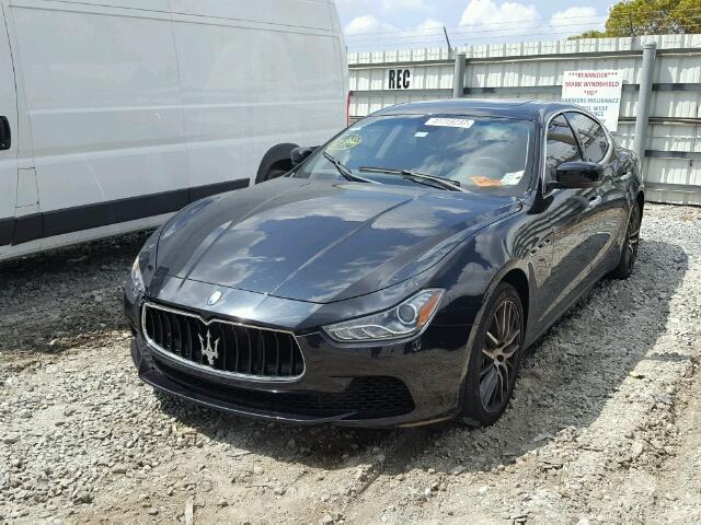 ZAM57XSA7F1131649 - 2015 MASERATI GHIBLI BLACK photo 2