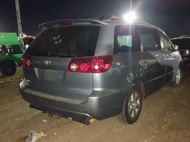 5TDZA22C16S489439 - 2006 TOYOTA SIENNA XLE BLUE photo 4