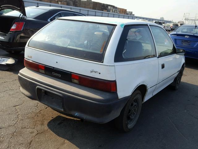 2C1MS2466R6752387 - 1994 GEO METRO XFI WHITE photo 4