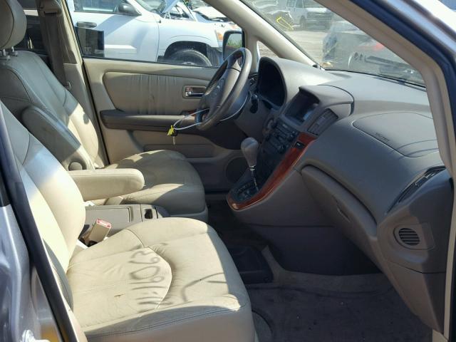 JTJGF10U430160633 - 2003 LEXUS RX 300 GRAY photo 5