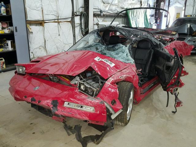 JH4NA1150MT001655 - 1991 ACURA NSX RED photo 2