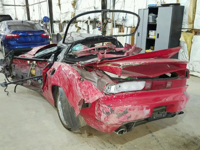 JH4NA1150MT001655 - 1991 ACURA NSX RED photo 3