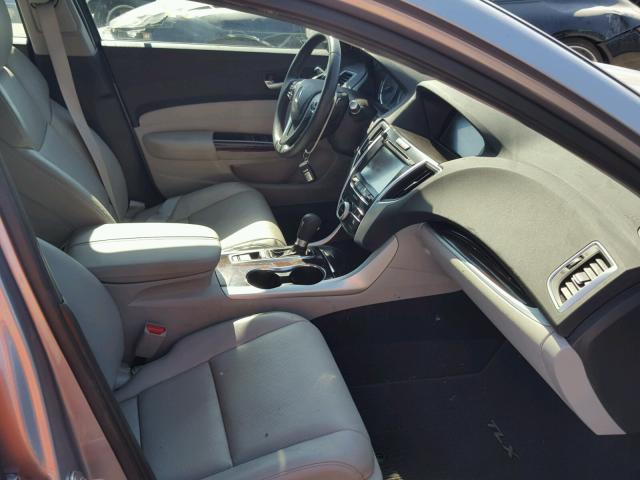 19UUB1F51FA021738 - 2015 ACURA TLX TECH ვერცხლისფერი ფოტო 5