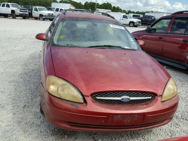 1FAFP58U8YA116715 - 2000 FORD TAURUS SE RED photo 9