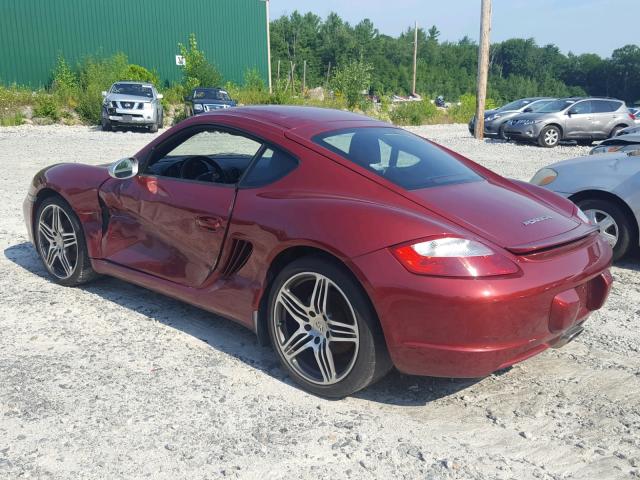 WP0AA29838U761468 - 2008 PORSCHE CAYMAN S BURGUNDY photo 3