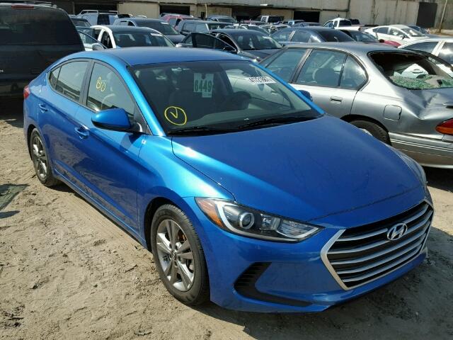 5NPD84LF7HH009102 - 2017 HYUNDAI ELANTRA BLUE photo 1