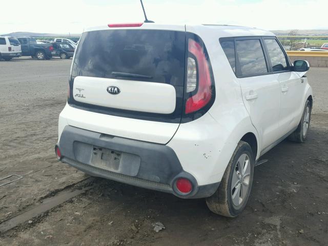 KNDJN2A23G7845766 - 2016 KIA SOUL WHITE photo 4