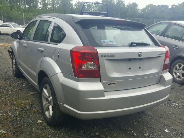 1B3CB3HA2BD175904 - 2011 DODGE CALIBER MA SILVER photo 3