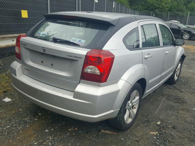 1B3CB3HA2BD175904 - 2011 DODGE CALIBER MA SILVER photo 4