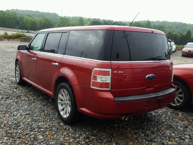 2FMDK52C39BA62578 - 2009 FORD FLEX SEL RED photo 3