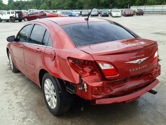 1C3CC5FB9AN141233 - 2010 CHRYSLER SEBRING LI RED photo 3