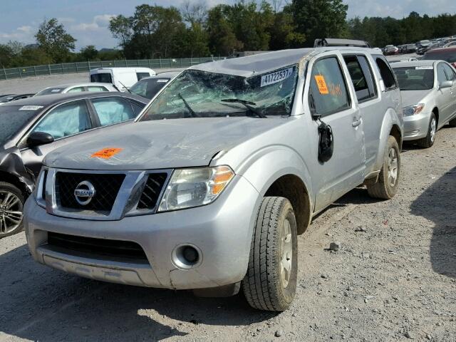 5N1AR18B48C620801 - 2008 NISSAN PATHFINDER SILVER photo 2