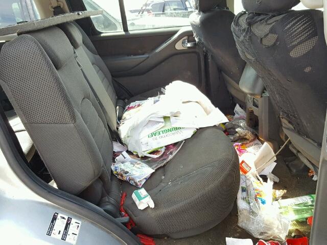 5N1AR18B48C620801 - 2008 NISSAN PATHFINDER SILVER photo 6