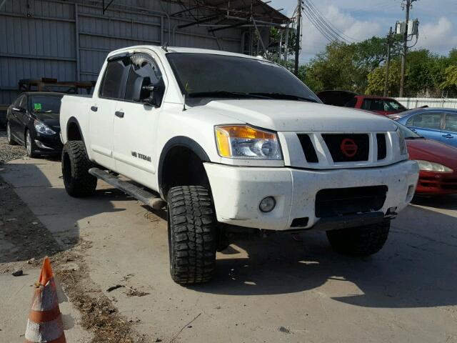 1N6AA0EC1CN320565 - 2012 NISSAN TITAN S WHITE photo 1