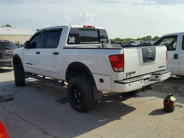 1N6AA0EC1CN320565 - 2012 NISSAN TITAN S WHITE photo 3