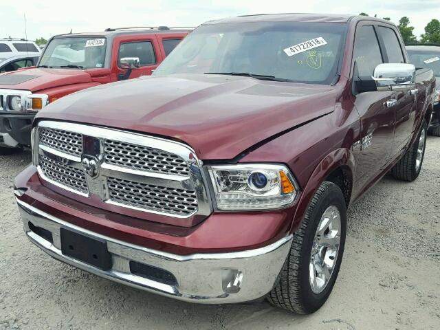 1C6RR6NT4HS765285 - 2017 RAM 1500 LARAM BURGUNDY photo 2