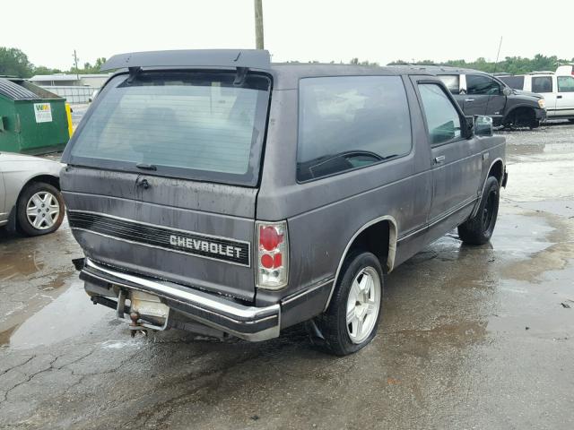 1G8CS18R8G8113779 - 1986 CHEVROLET BLAZER S10 GRAY photo 4