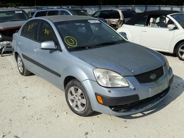 KNADE223696478498 - 2009 KIA RIO BASE BLUE photo 1