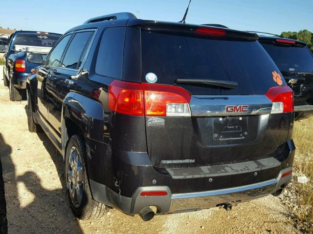 2GKFLWE5XC6302694 - 2012 GMC TERRAIN BLACK photo 3