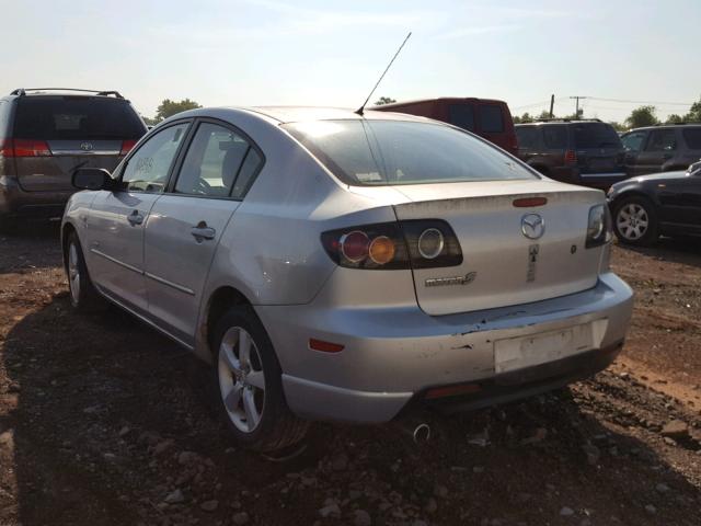 JM1BK323851234853 - 2005 MAZDA 3 S SILVER photo 3