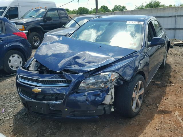 1G1ZC5E17BF332538 - 2011 CHEVROLET MALIBU 1LT BLUE photo 2