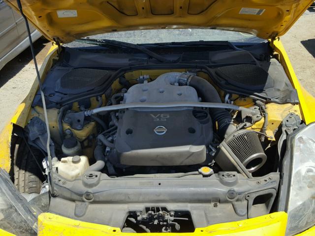 JN1AZ36D35M700006 - 2005 NISSAN 350Z ROADS YELLOW photo 7