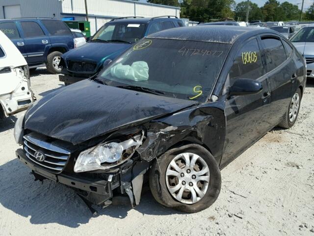 KMHDU4AD1AU954986 - 2010 HYUNDAI ELANTRA BL BLACK photo 2