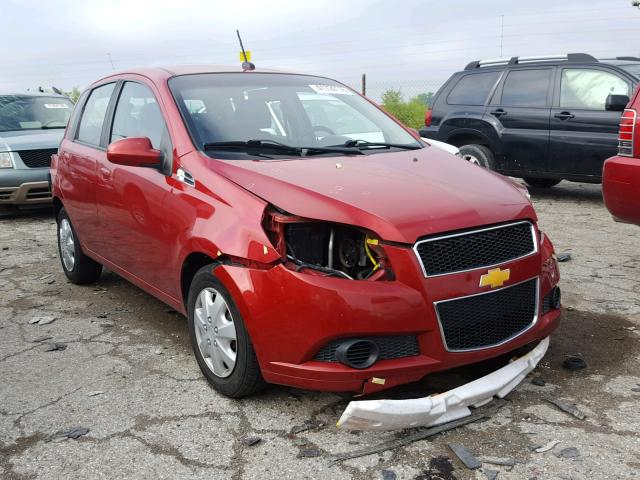 KL1TD6DE8AB118532 - 2010 CHEVROLET AVEO LS MAROON photo 1