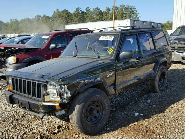 1J4FJ68S7WL157820 - 1998 JEEP CHEROKEE S GREEN photo 2