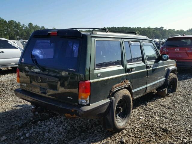 1J4FJ68S7WL157820 - 1998 JEEP CHEROKEE S GREEN photo 4