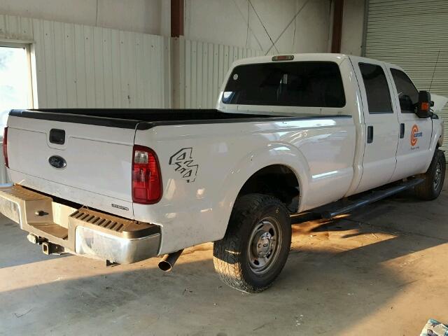 1FT7W2B61EEB18157 - 2014 FORD F250 SUPER WHITE photo 4