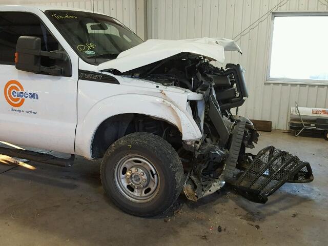 1FT7W2B61EEB18157 - 2014 FORD F250 SUPER WHITE photo 9