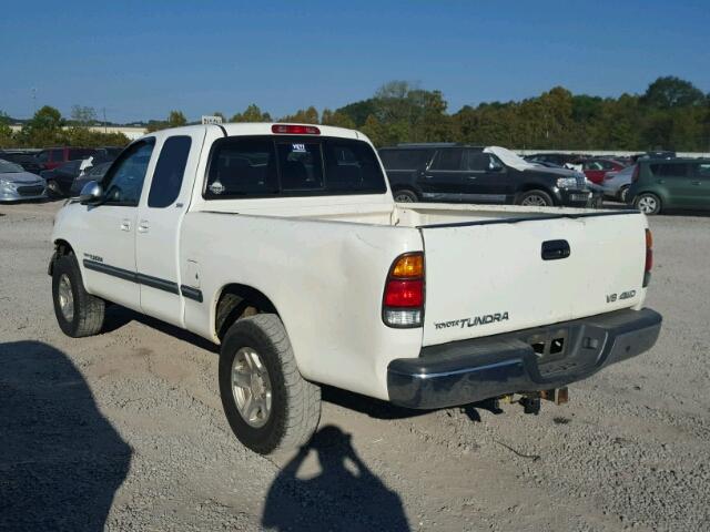 5TBBT4410YS070481 - 2000 TOYOTA TUNDRA ACC WHITE photo 3