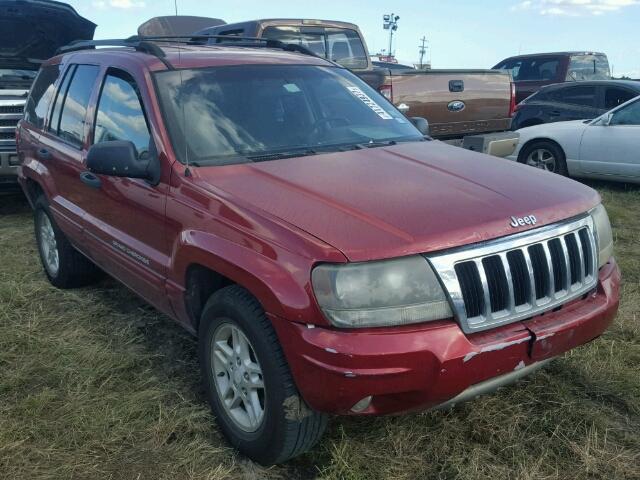 1J4GX48S94C340527 - 2004 JEEP GRAND CHER RED photo 1