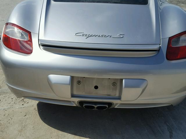 WP0AB29866U784639 - 2006 PORSCHE CAYMAN S SILVER photo 7