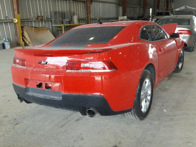 2G1FB1E35F9139531 - 2015 CHEVROLET CAMARO RED photo 4