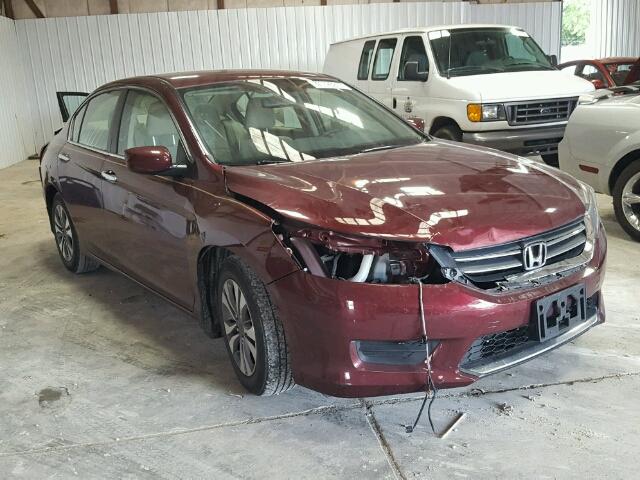 1HGCR2F31DA082001 - 2013 HONDA ACCORD LX BURGUNDY photo 1