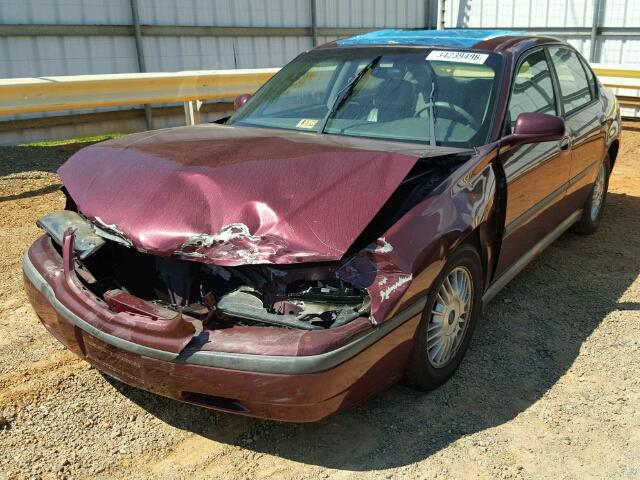 2G1WF55K7Y9381887 - 2000 CHEVROLET IMPALA MAROON photo 2
