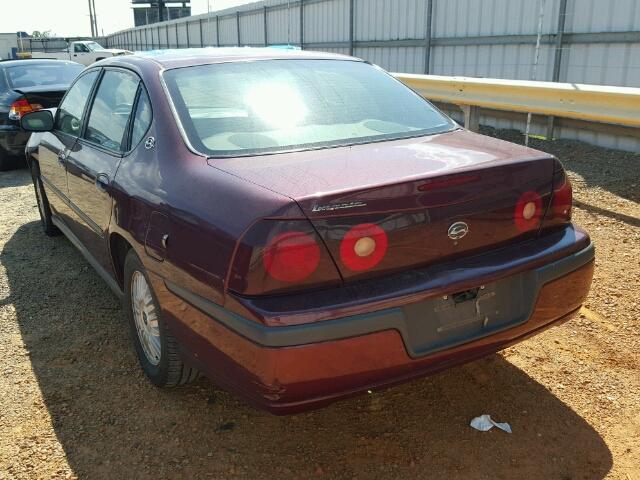 2G1WF55K7Y9381887 - 2000 CHEVROLET IMPALA MAROON photo 3