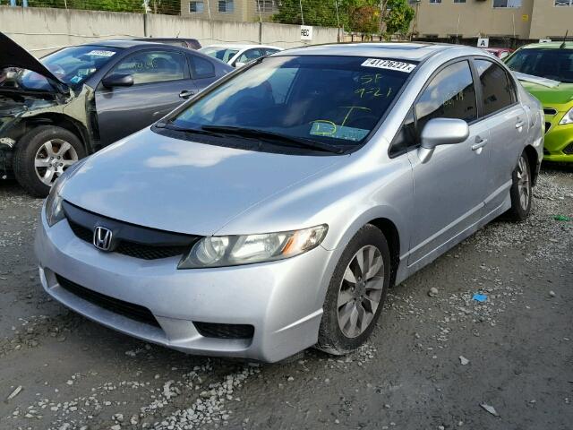 2HGFA1F90AH523133 - 2010 HONDA CIVIC GRAY photo 2