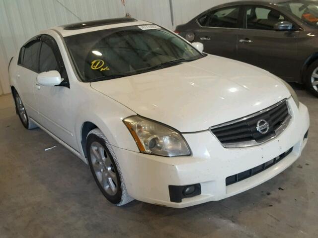 1N4BA41E87C864302 - 2007 NISSAN MAXIMA SE WHITE photo 1