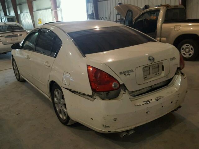 1N4BA41E87C864302 - 2007 NISSAN MAXIMA SE WHITE photo 3