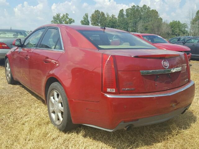 1G6DV57VX80169815 - 2008 CADILLAC CTS RED photo 3