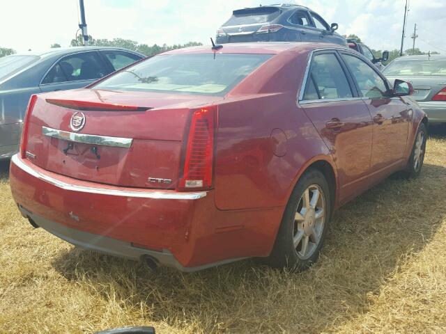 1G6DV57VX80169815 - 2008 CADILLAC CTS RED photo 4