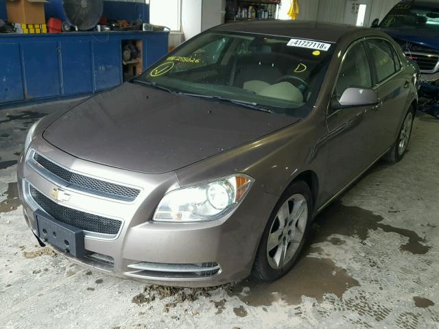 1G1ZC5EB1AF255026 - 2010 CHEVROLET MALIBU 1LT BROWN photo 2