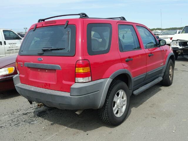 1FMCU04112KC48412 - 2002 FORD ESCAPE XLT RED photo 4